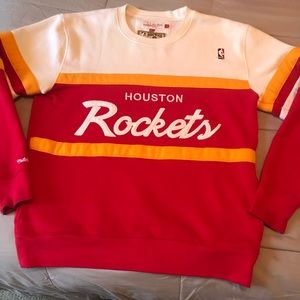 Mitchell and Ness Houston Rockets Crewneck Sweater